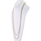 Platinum & 18K Yellow Gold 32 carat 56 Inches Fancy Color And White Diamonds by the Yard Necklace - The Back Vault