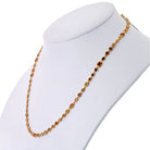 18K Yellow Gold 10.50 carat Fancy And White Color Diamonds by the Yard Necklace - The Back Vault