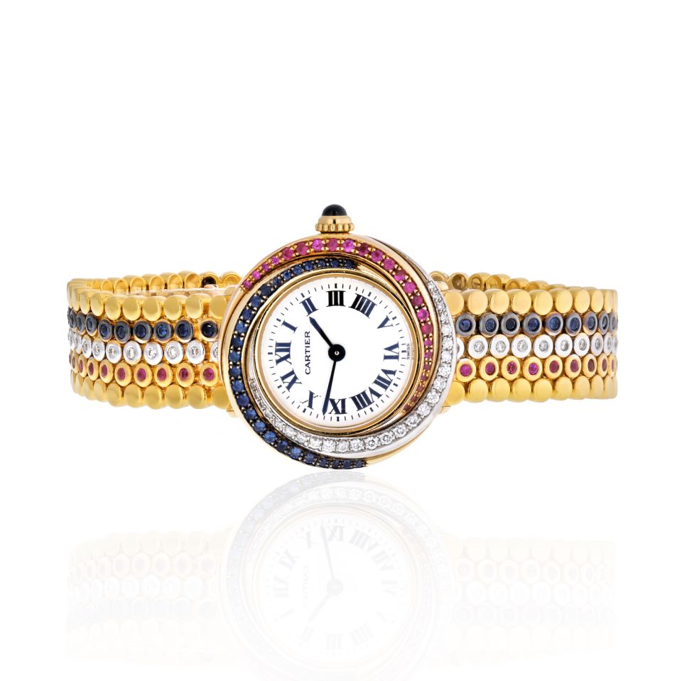 Cartier Tank Louis Quartz, 18 Karat Yellow Gold, Ladies Wrist