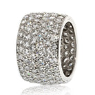 Van Cleef & Arpels Platinum 6.75 carat Pave Multi Row Diamond Cluster Ring - The Back Vault