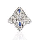 Art Deco Platinum Ring - The Back Vault