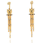 Cartier 18K Yellow Gold Panthere De Cartier Tassel Earrings - The Back Vault