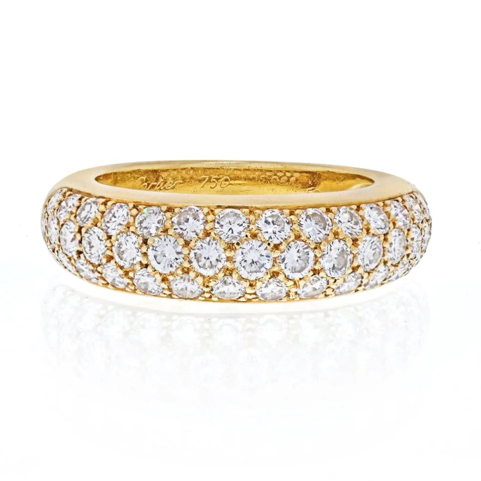 Cartier 18K Yellow Gold Etincelle Diamond Ring - The Back Vault