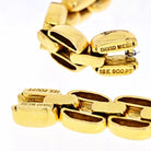 David Webb Yellow Gold Link Chain Diamond And Ruby Necklace - The Back Vault
