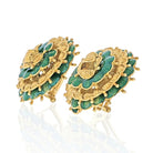 Tiffany 18K Yellow Gold Vintage Flower Earrings - The Back Vault