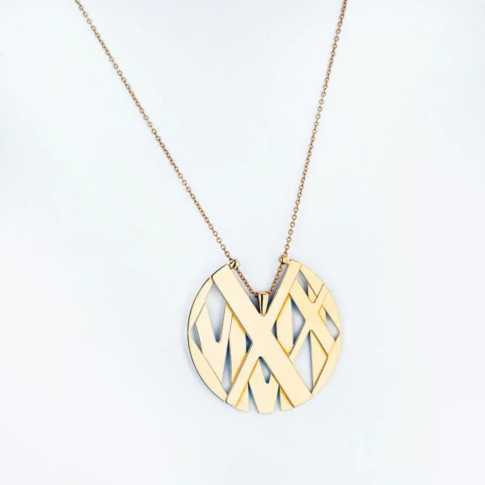 Tiffany & Co. 18K Yellow Gold Atlas Large Model Necklace - The Back Vault
