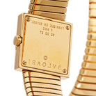 Bvlgari 18K Yellow Gold SQ 22 2T Quadrato Tubogas Diamond Bezel Women Watch - The Back Vault