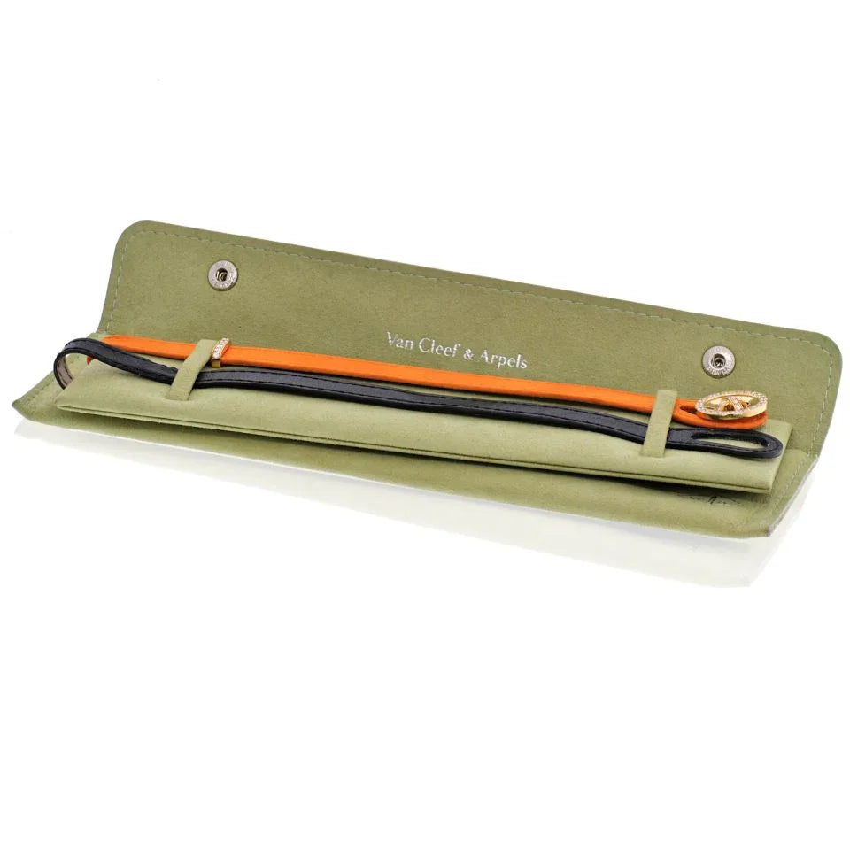 Van Cleef & Arpels 18K Yellow Gold And Diamond Boutonnière Bracelet - The Back Vault