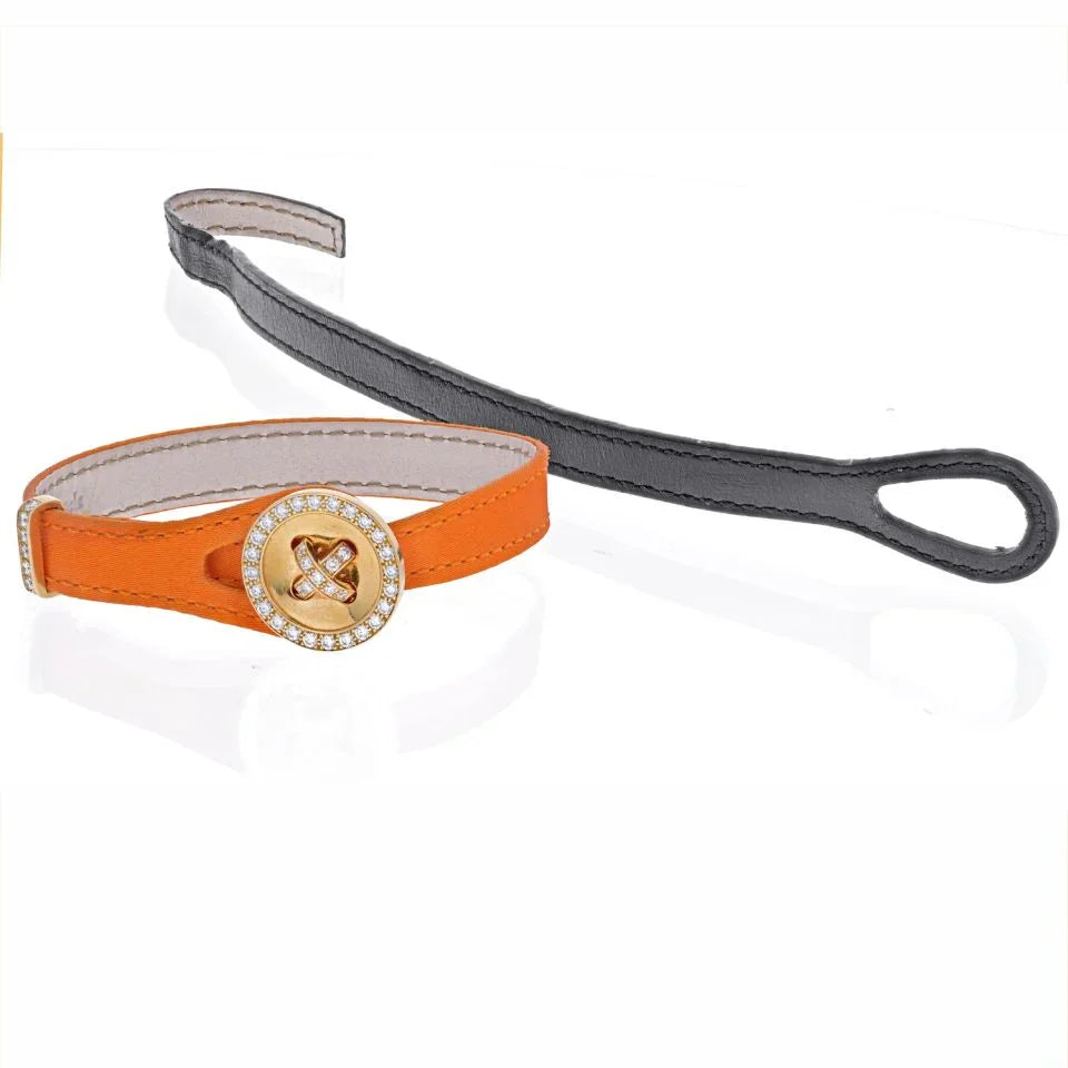 Van Cleef & Arpels 18K Yellow Gold And Diamond Boutonnière Bracelet - The Back Vault