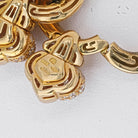 Bvlgari 18K Yellow Gold 50 Carat Diamond Chandra Curb Link Necklace - The Back Vault