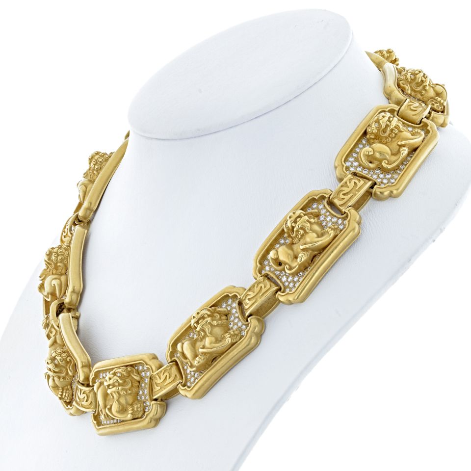 Foo dog hot sale necklace