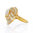 Oscar Heyman 18K Yellow Gold 1.27ct Pear Cut Ballerina Ring - The Back Vault