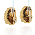 David Webb 18K Yellow Gold Dome Nugget Clip On Earrings - The Back Vault