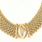 Cartier 18K Yellow Gold Double C Five Row Wide Link Penelope Necklace - The Back Vault
