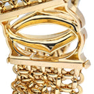 Cartier 18K Yellow Gold Double C Five Row Wide Link Penelope Necklace - The Back Vault
