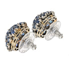 Sapphire Cluster Stud Earrings - The Back Vault