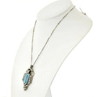 Platinum 1940's 25 Carat Aquamarine In A Diamond Frame Pendant - The Back Vault