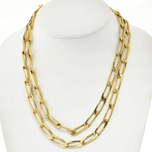 Cartier 18K Yellow Gold 40 inches 1970's Link Chain Necklace