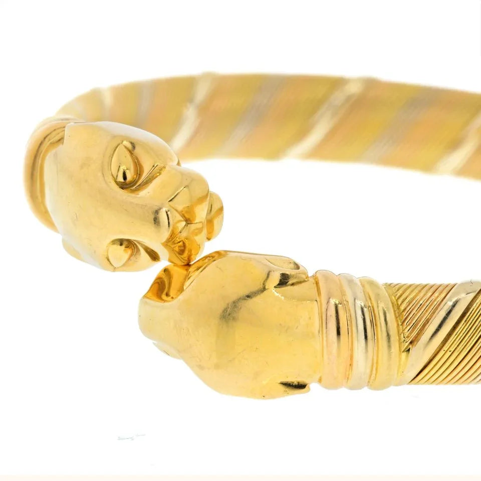 Cartier 18K Two Tone Bangle Bracelet - The Back Vault