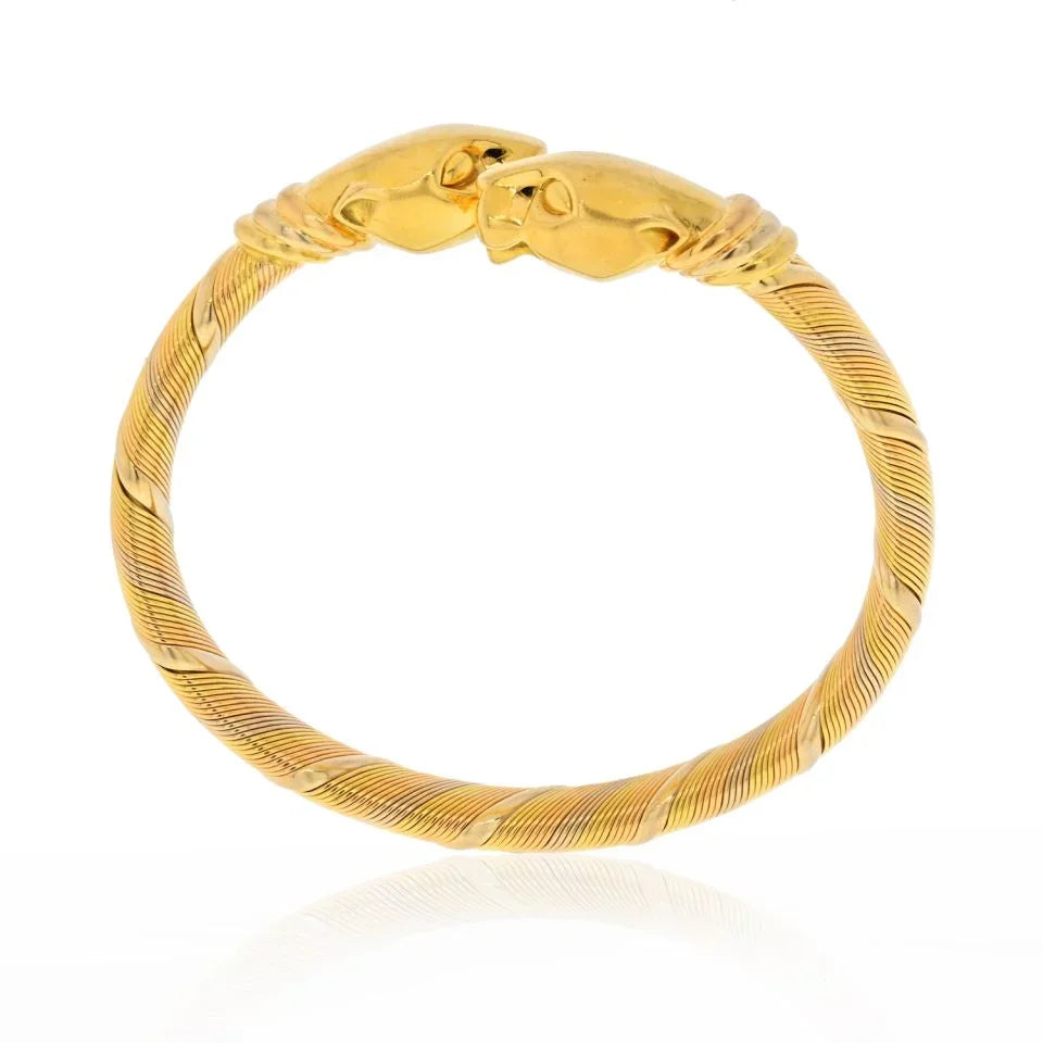 Cartier 18K Two Tone Bangle Bracelet - The Back Vault