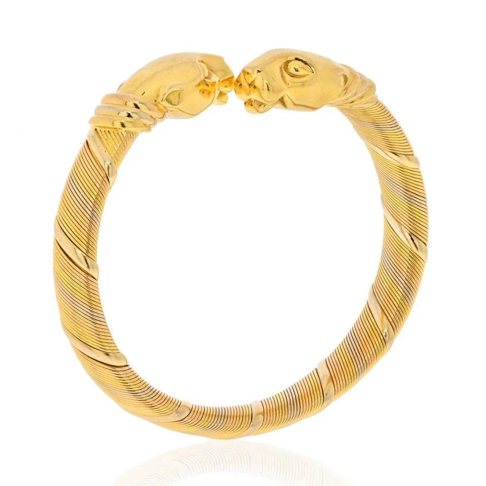 Cartier 18K Two Tone Bangle Bracelet - The Back Vault