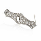 18K White Gold Victorian Diamond Brooch - The Back Vault