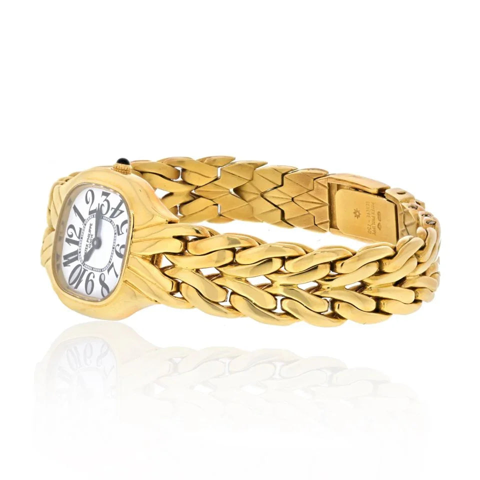 Patek Philippe 18K Yellow Gold 1980's La Flamme Women Watch - The Back Vault