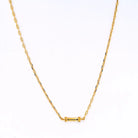 David Webb 18K Yellow Gold Plain Link Chain Necklace - The Back Vault