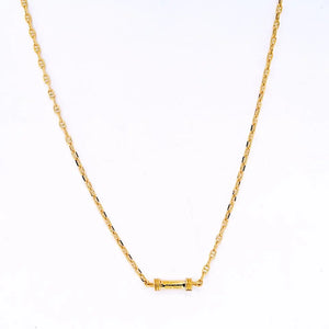 David Webb 18K Yellow Gold Plain Link Chain Necklace
