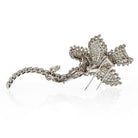 David Webb Platinum 18.92 cts Diamond Flower Brooch - The Back Vault