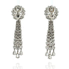 Platinum 15 Carats Chandelier Diamond Drop Earrings - The Back Vault