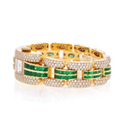 Chopard 18K Yellow Gold La Strada Diamond And Green Emerald Women Wrist Watch - The Back Vault