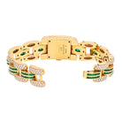 Chopard 18K Yellow Gold La Strada Diamond And Green Emerald Women Wrist Watch - The Back Vault