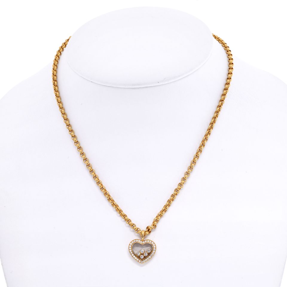 Louis Vuitton 18K White Gold & Diamond Heart Locket Pendant