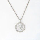 Chopard 18K White Gold Good Fortune Diamond Round Pendant - The Back Vault