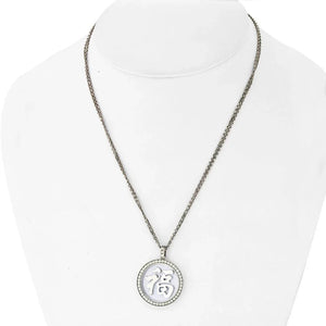 Chopard 18K White Gold Good Fortune Diamond Round Pendant