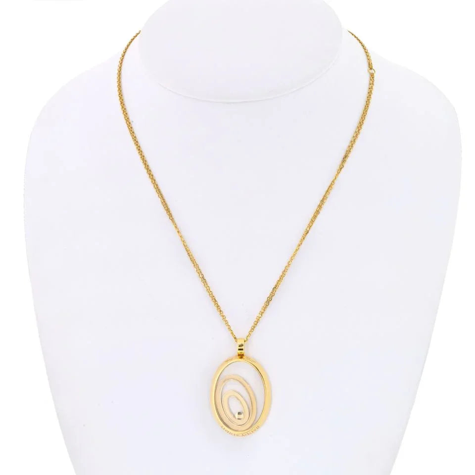 Chopard 18K Yellow Gold Happy Spirit Single Diamond Necklace - The Back Vault