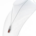 18K White Gold Diamond And Tourmaline Pendant Necklace - The Back Vault