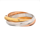 Cartier 18K Tri Color Trinity Classic Roller Wedding Ring - The Back Vault