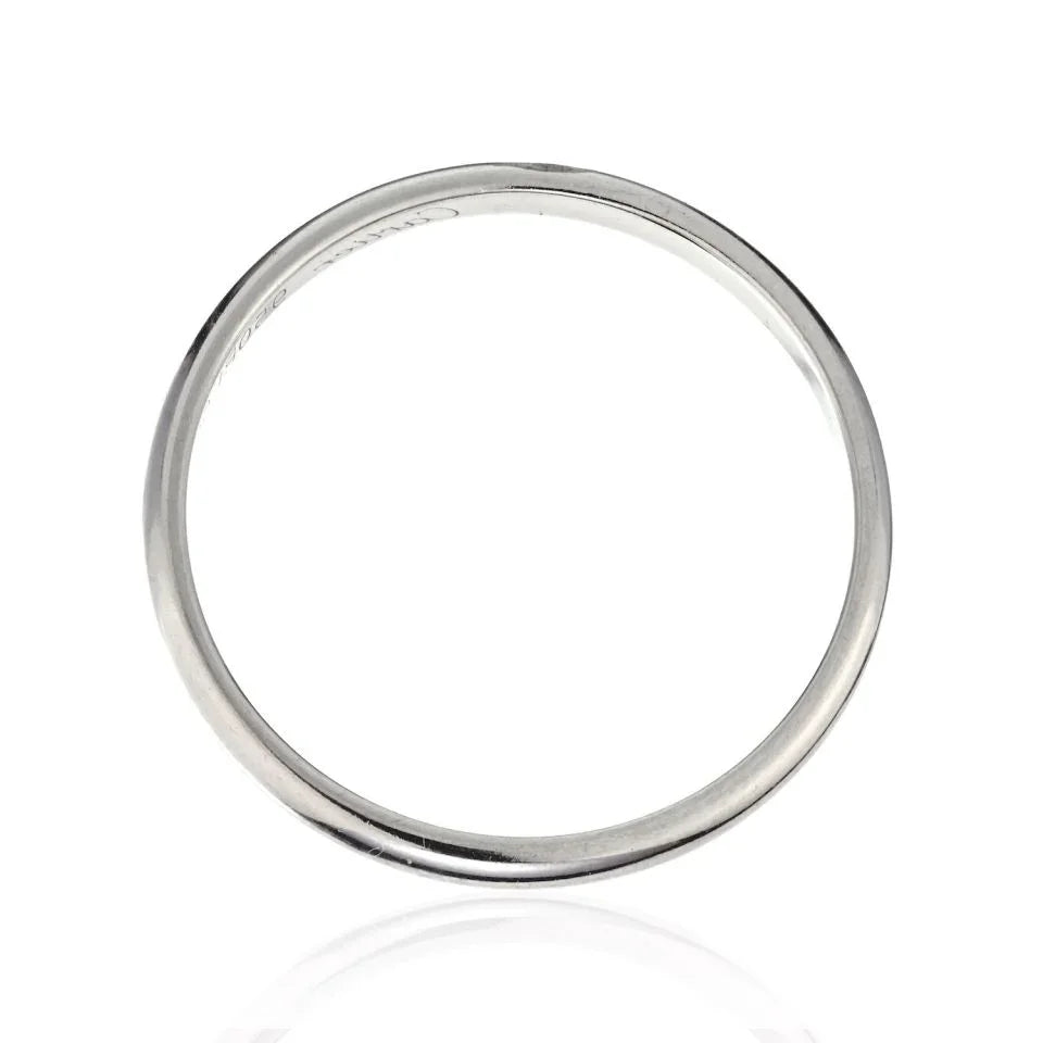 Cartier Platinum Model 1895 Ladies Dome Wedding Ring - The Back Vault