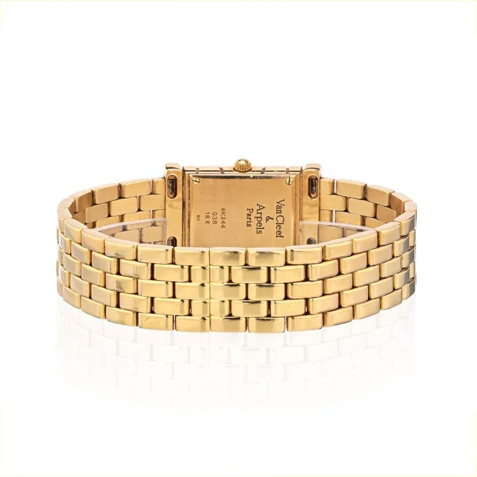 Van Cleef & Arpels Façade 18K Yellow Gold Vintage Women Watch - The Back Vault