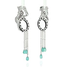 Cartier 18K White Gold Panthere De Cartier Onyx And Emerald Tassels Earrings - The Back Vault