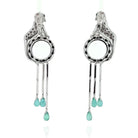 Cartier 18K White Gold Panthere De Cartier Onyx And Emerald Tassels Earrings - The Back Vault