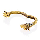 David Webb 18K Yellow Gold Double Head Giraffe Bracelet - The Back Vault