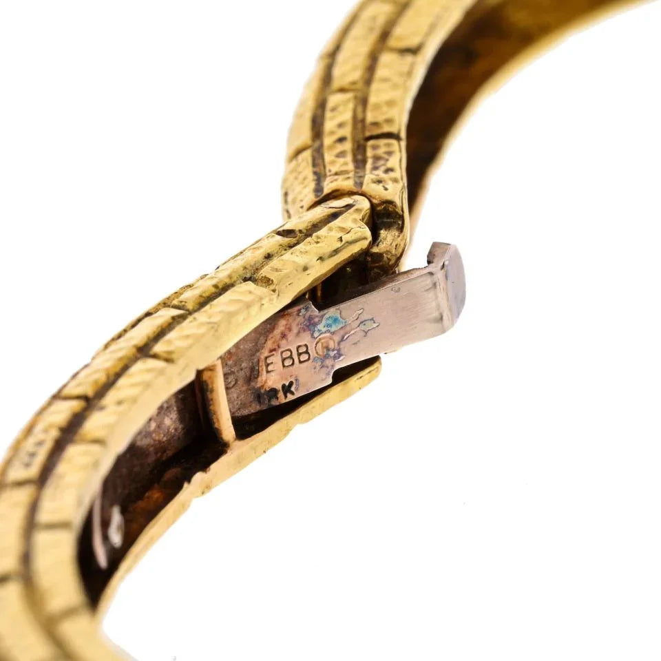 David Webb 18K Yellow Gold Double Head Giraffe Bracelet - The Back Vault