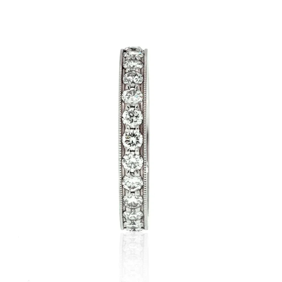 Tiffany & Co. Platinum Round Diamond Eternity From Legacy Collection Ring - The Back Vault