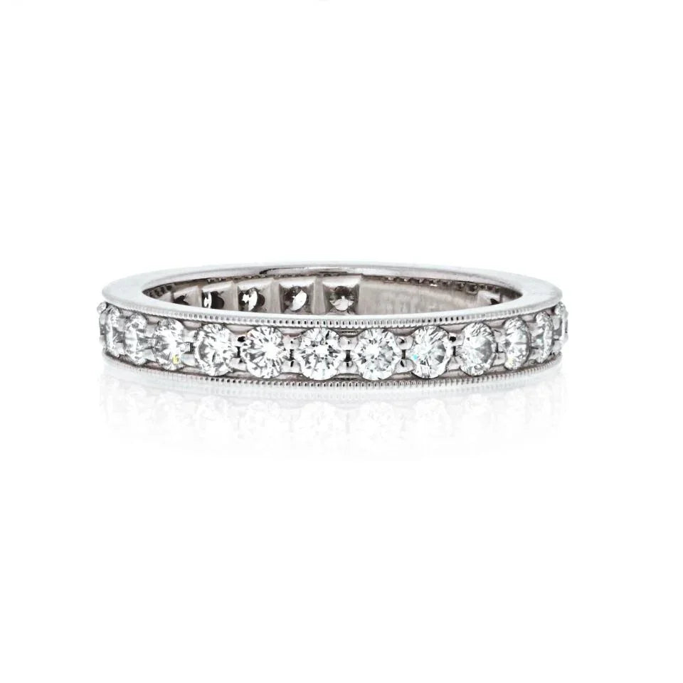 Tiffany & Co. Platinum Round Diamond Eternity From Legacy Collection Ring - The Back Vault