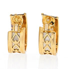 Cartier 18K Two Tone Walking Panther Vintage Hoop Earrings - The Back Vault