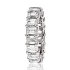 Platinum 9.70cts Emerald Cut Diamond Eternity Ring - The Back Vault