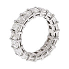 Platinum 9.70cts Emerald Cut Diamond Eternity Ring - The Back Vault